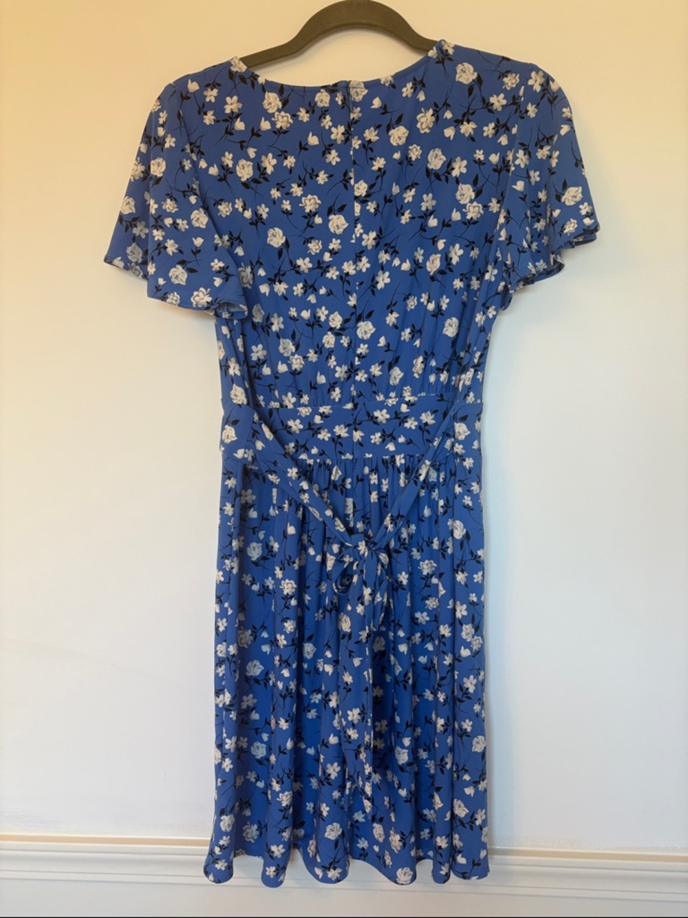 Chaps Blue Floral Midi Dress - Picture 3 of 4